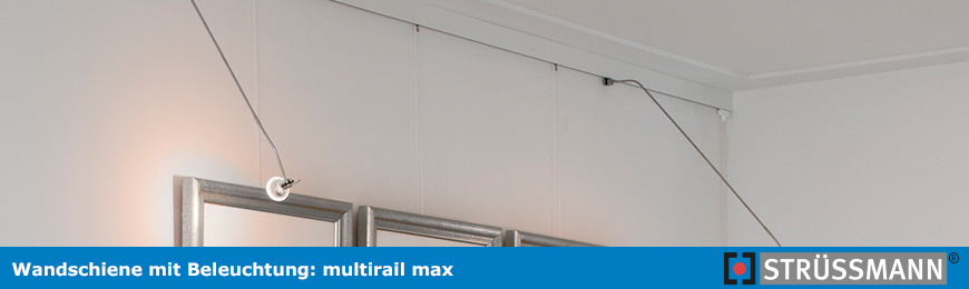 Bilderschiene mit Beleuchtung multirail max