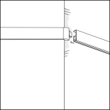 STAS  Cliprail Eckverbinder weiß oder silbergrau