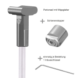 Befestigungsset Schienenstopper mit Perlonseil